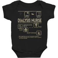 Dialysis Nurse T  Shirt Dialysis Nurse T Shirt   Multitasking Daily Va Baby Bodysuit | Artistshot