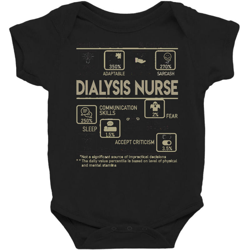 Dialysis Nurse T  Shirt Dialysis Nurse T Shirt   Multitasking Daily Va Baby Bodysuit by hatchlong | Artistshot