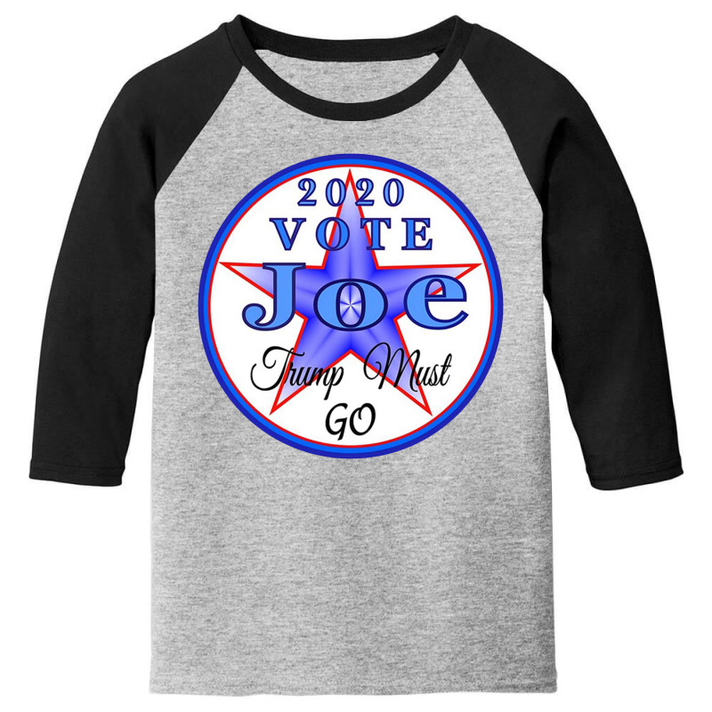 Vote Joe Trump Must Go Youth 3/4 Sleeve | Artistshot