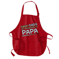 Great Dads Get Promoted To Papa Medium-length Apron | Artistshot