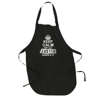 Keep Calm And Let Justin Handle It Full-length Apron | Artistshot