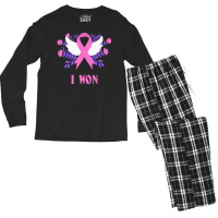 Breast Cancer Awareness Month T  Shirt Survivor Breast Cancer Awarenes Men's Long Sleeve Pajama Set | Artistshot