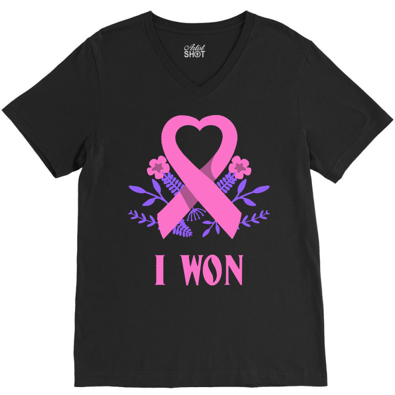 Breast Cancer Awareness T  Shirt Survivor Breast Cancer Awareness 25 V-neck Tee | Artistshot