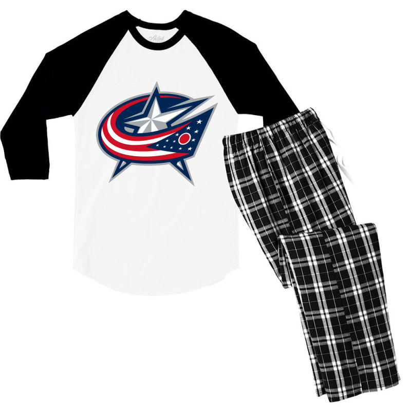 The-columbus-blue-jackets-pen Men's 3/4 Sleeve Pajama Set by tihra | Artistshot