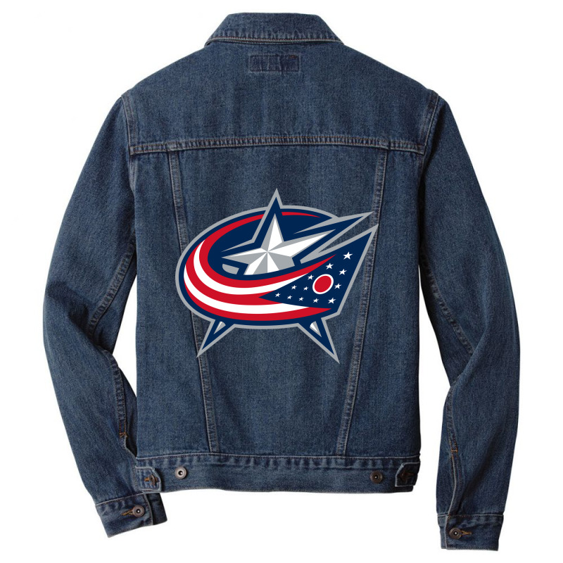 The-columbus-blue-jackets-pen Men Denim Jacket by tihra | Artistshot