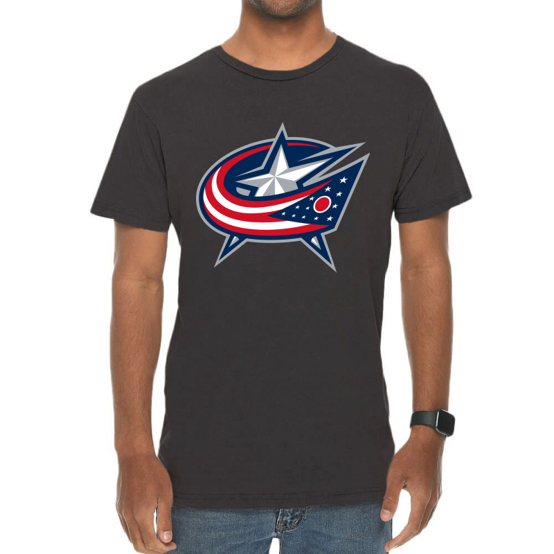 The-columbus-blue-jackets-pen Vintage T-Shirt by tihra | Artistshot