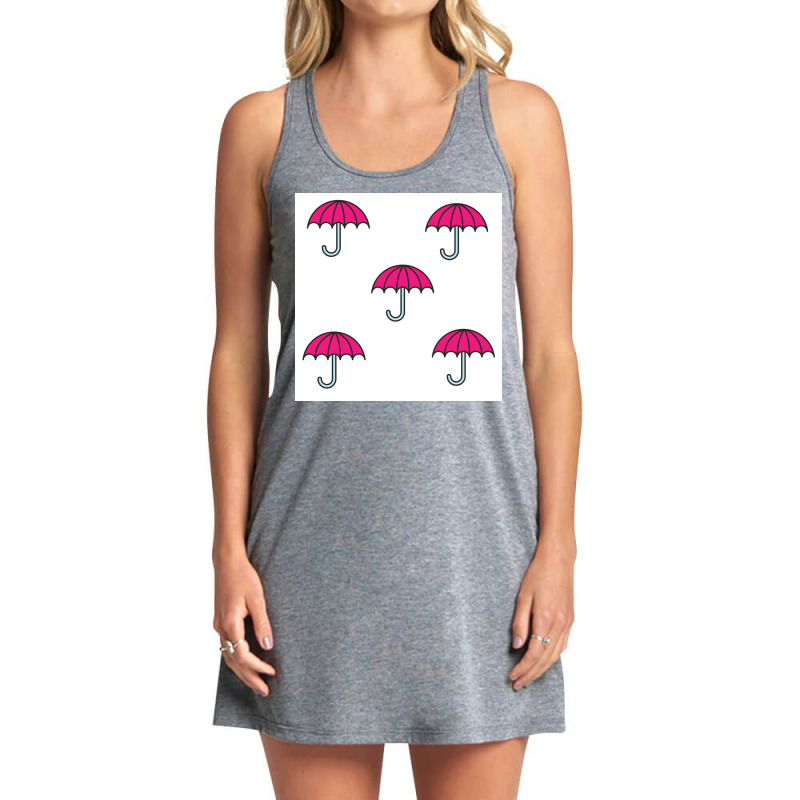 The Pink Umbrellas Tank Dress by American choice | Artistshot