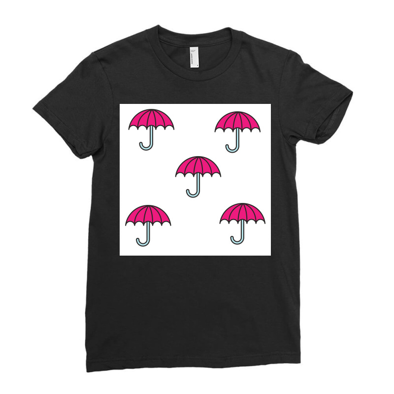 The Pink Umbrellas Ladies Fitted T-Shirt by American choice | Artistshot