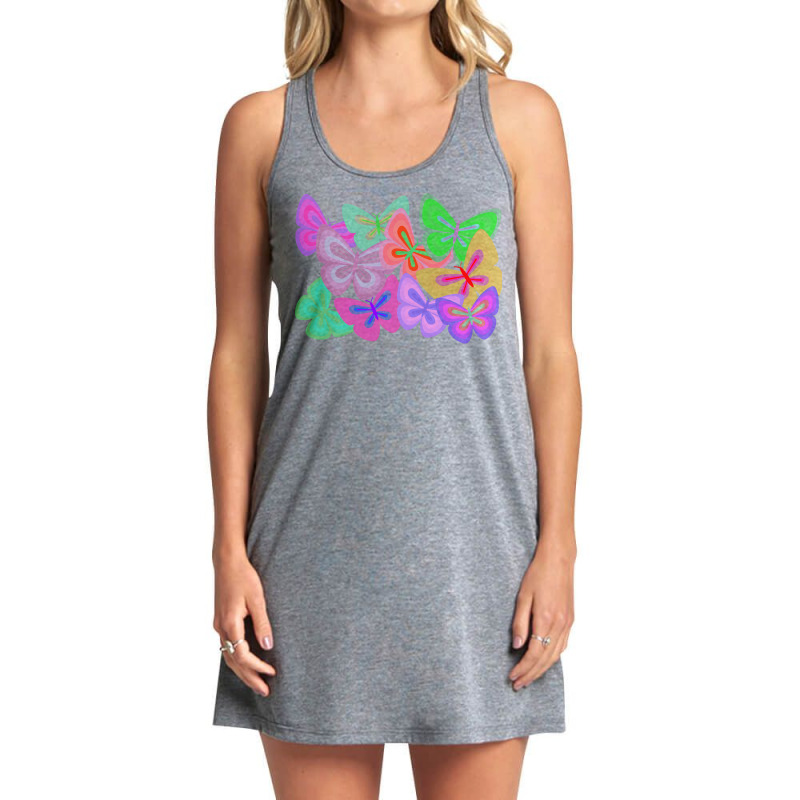 Butterflies T  Shirt Kaleidoscope Of Butterflies T  Shirt Tank Dress by graysonmante940 | Artistshot