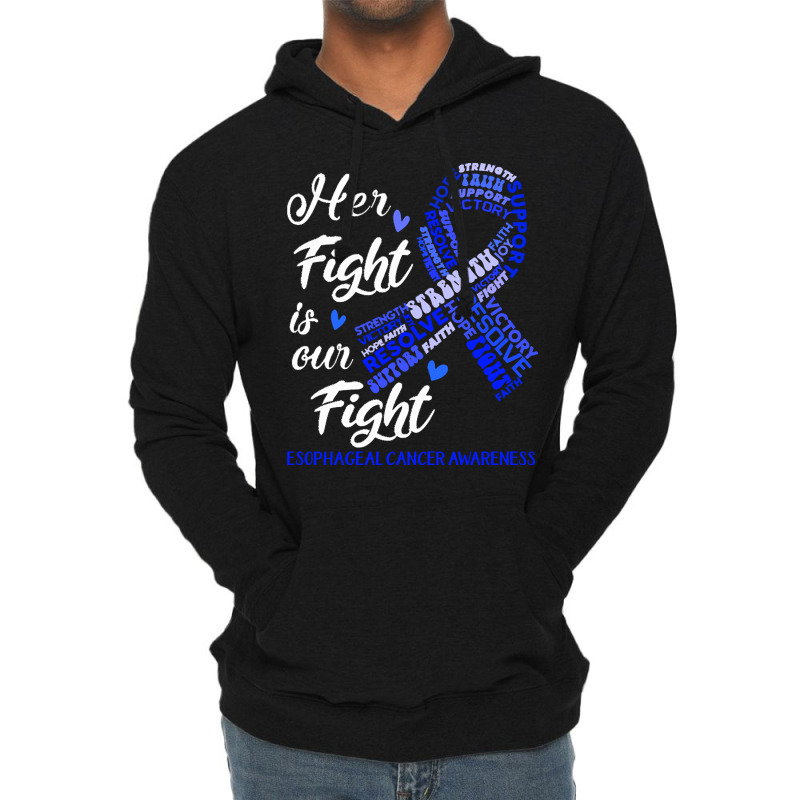 Esophageal Cancer Awareness T  Shirt Esophageal Cancer Awareness Her F Lightweight Hoodie by gamblerconspiracy | Artistshot