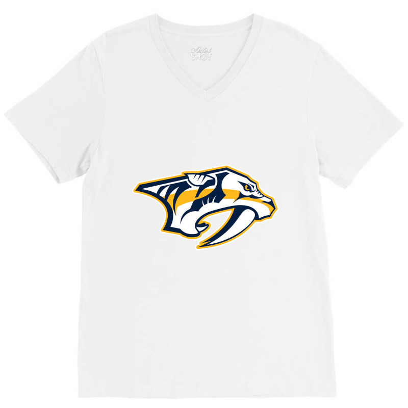 The-nashville-predators-pen V-Neck Tee by tihra | Artistshot