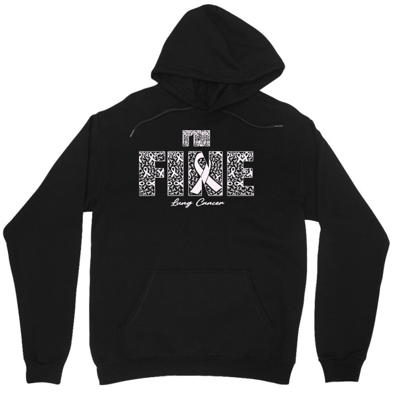 Lung Cancer Awareness T  Shirt Lung Cancer Awareness Fine Ribbons   In Unisex Hoodie | Artistshot