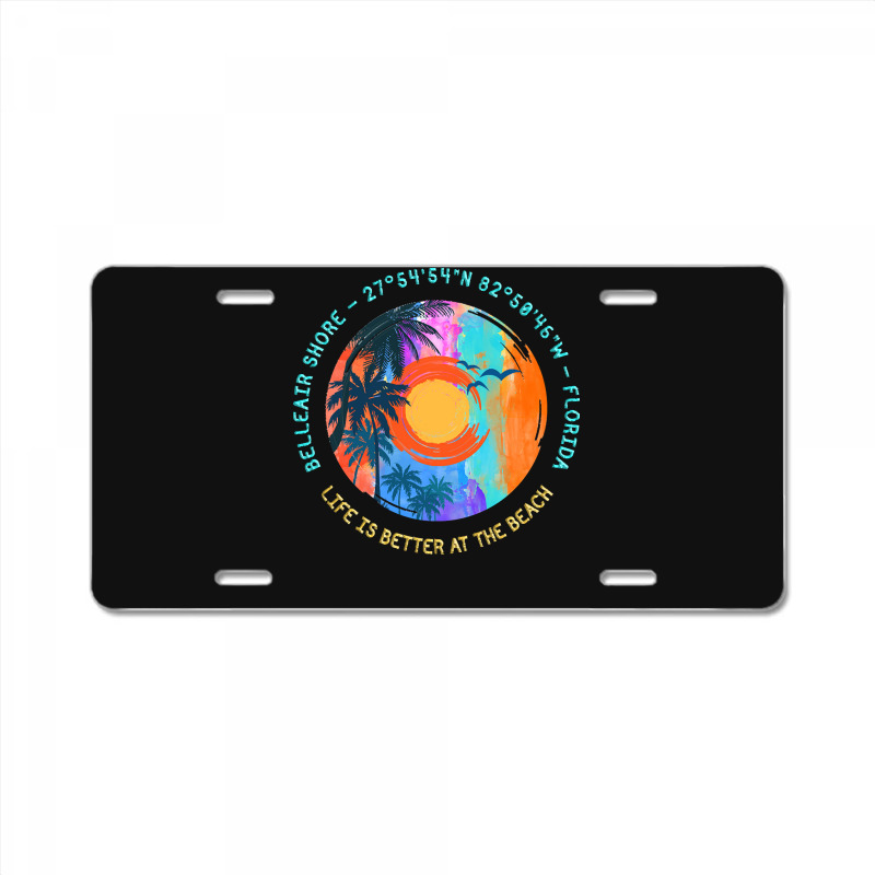 Belleair Shore T  Shirt Belleair Shore, Pinellas County, Florida T  Sh License Plate | Artistshot