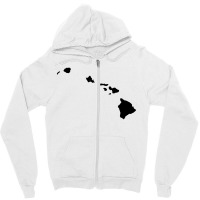 Hawaii Map Zipper Hoodie | Artistshot