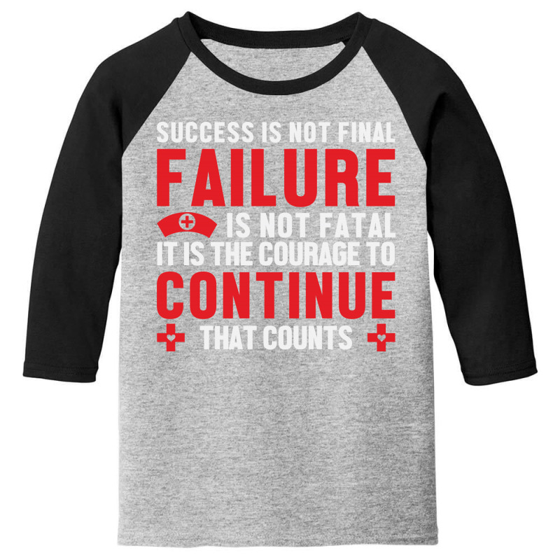 Succes Is Not Final Youth 3/4 Sleeve by Golden Store | Artistshot