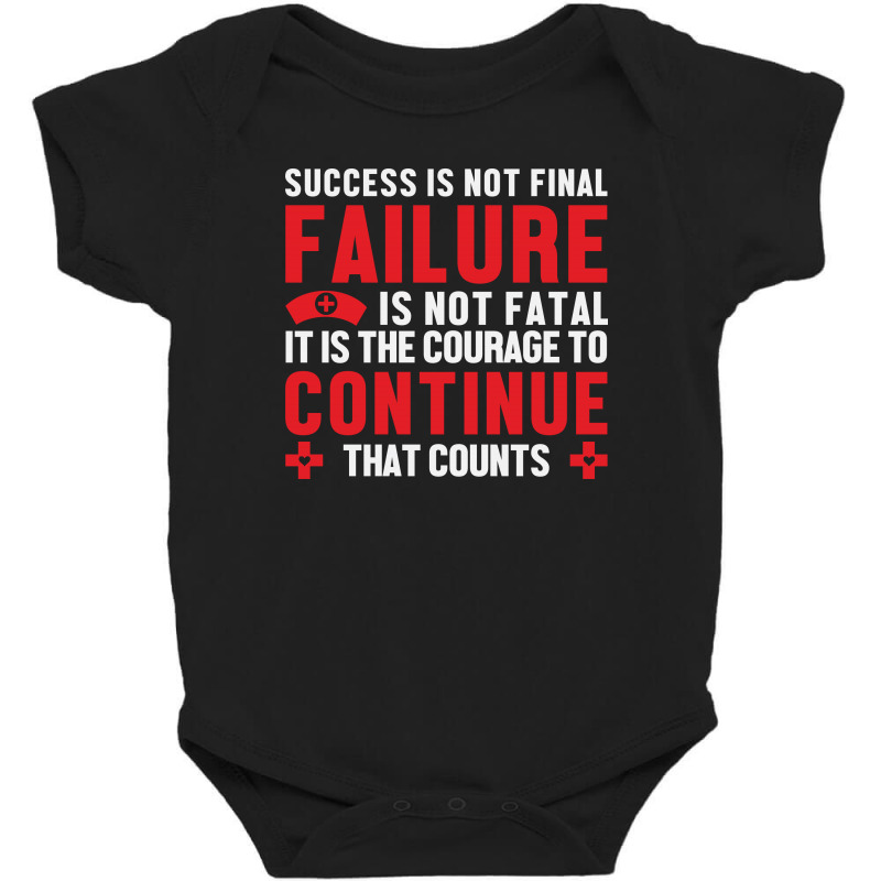 Succes Is Not Final Baby Bodysuit by Golden Store | Artistshot