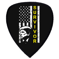 Anti Trump Survivor American Flag Shield S Patch | Artistshot