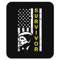 Anti Trump Survivor American Flag Mousepad | Artistshot