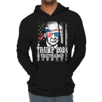 Trump 2024 The Trilogy Lightweight Hoodie | Artistshot