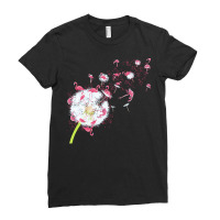 Dandelion T  Shirt Dandelion Flamingo Cute Flamingos T  Shirt Ladies Fitted T-shirt | Artistshot