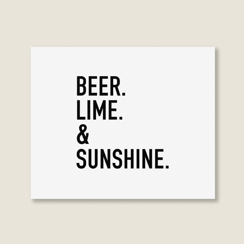 Beer Lime And Sunshine [tw] Landscape Canvas Print | Artistshot