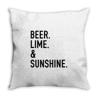 Beer Lime And Sunshine [tw] Throw Pillow | Artistshot