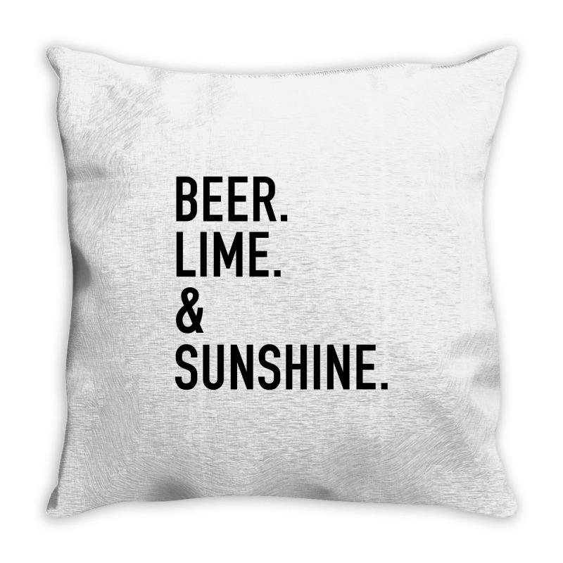 Beer Lime And Sunshine [tw] Throw Pillow | Artistshot