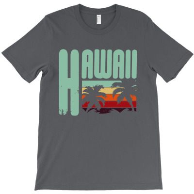 Vintage Tropical Hawaii Hawaiian T-shirt Designed By Entis Sutisna