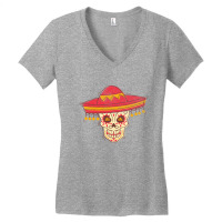 Mexican Skull Women's V-neck T-shirt | Artistshot