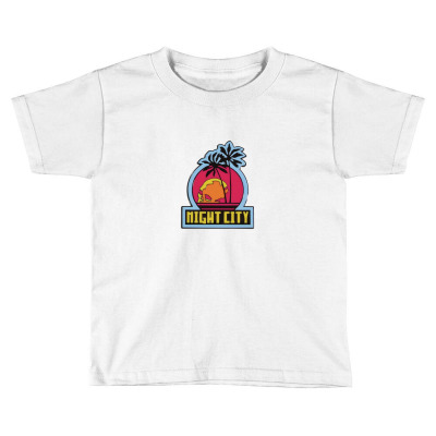 Cyberpunk Nightcity Logo Toddler T-shirt Designed By Virhaharsa