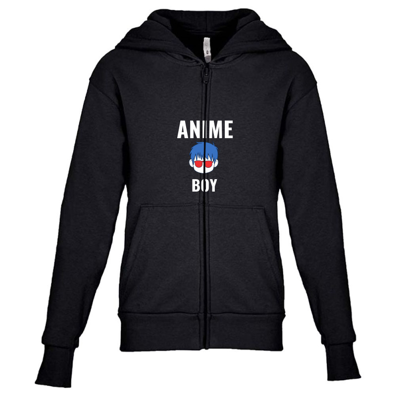 Anime Boy White Youth Zipper Hoodie by Perfect Designers | Artistshot