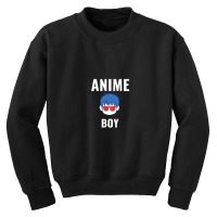 Anime Boy White Youth Sweatshirt | Artistshot