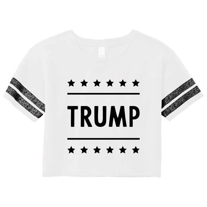 Donald Trump President 2020 - Usa Flag Gift Political Scorecard Crop Tee by Diogo Calheiros | Artistshot