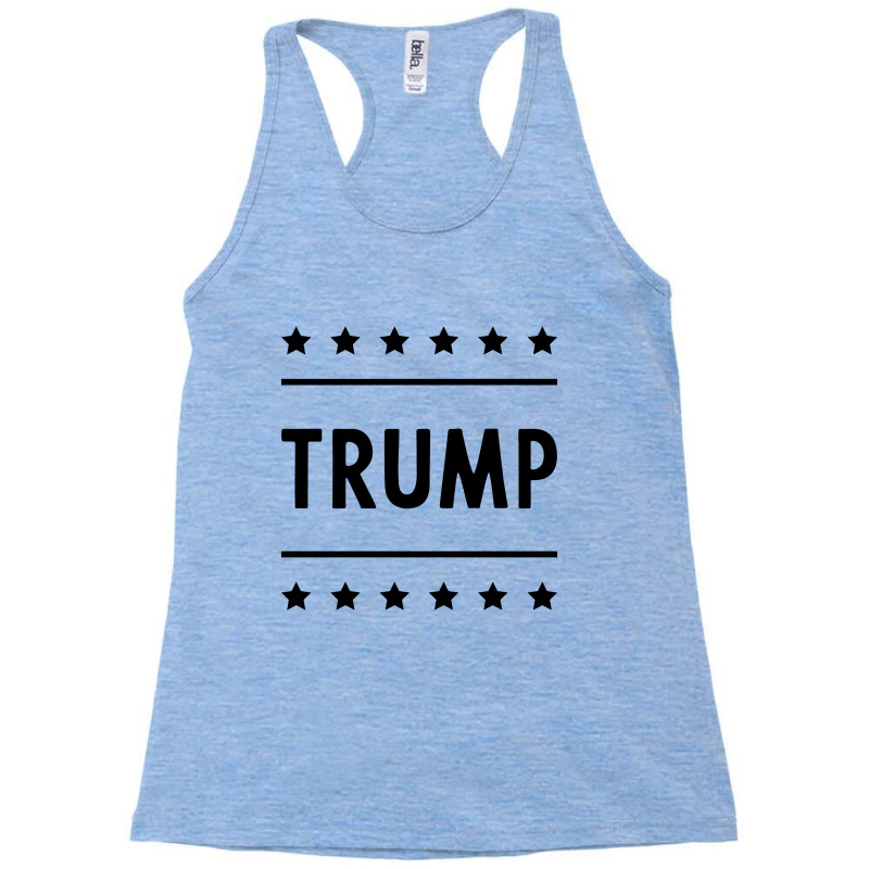 Donald Trump President 2020 - Usa Flag Gift Political Racerback Tank by Diogo Calheiros | Artistshot