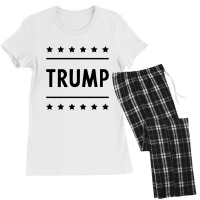 Donald Trump President 2020 - Usa Flag Gift Political Women's Pajamas Set | Artistshot