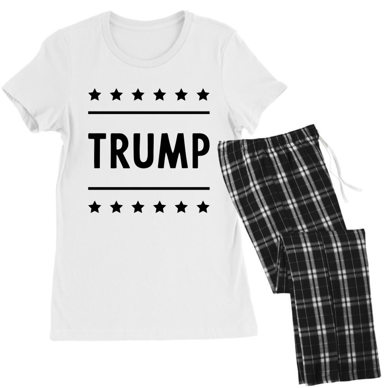 Donald Trump President 2020 - Usa Flag Gift Political Women's Pajamas Set by Diogo Calheiros | Artistshot