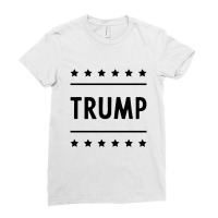 Donald Trump President 2020 - Usa Flag Gift Political Ladies Fitted T-shirt | Artistshot