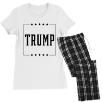 Donald Trump President 2020 - Usa Flag Gift Political Women's Pajamas Set | Artistshot