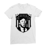 Donald Trump President 2020 - Usa Flag Gift Political Ladies Fitted T-shirt | Artistshot