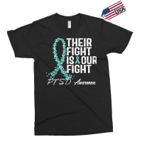 Ptsd Awareness T  Shirt Their Fight Is Our Fight P T S D Awareness T Exclusive T-shirt | Artistshot