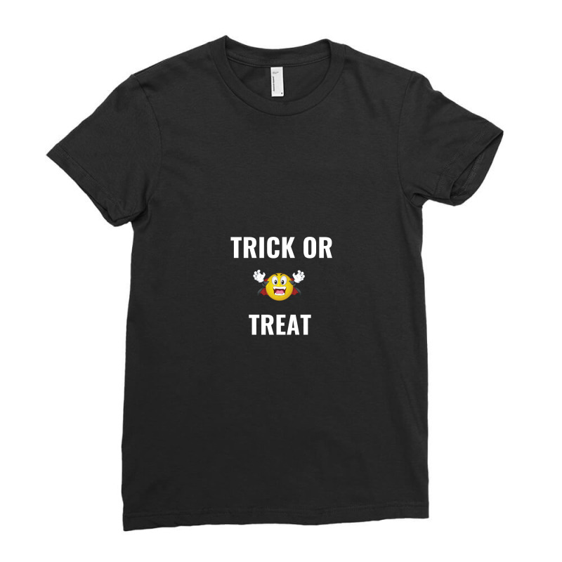 Trick Or Treat White Ladies Fitted T-Shirt by Perfect Designers | Artistshot