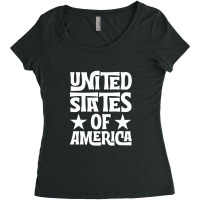 United States Of America Women's Triblend Scoop T-shirt | Artistshot