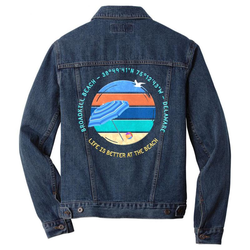 Broadkill Beach T  Shirt Broadkill Beach, Delaware T  Shirt Men Denim Jacket | Artistshot