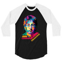 Lennon Pop Art 3/4 Sleeve Shirt | Artistshot