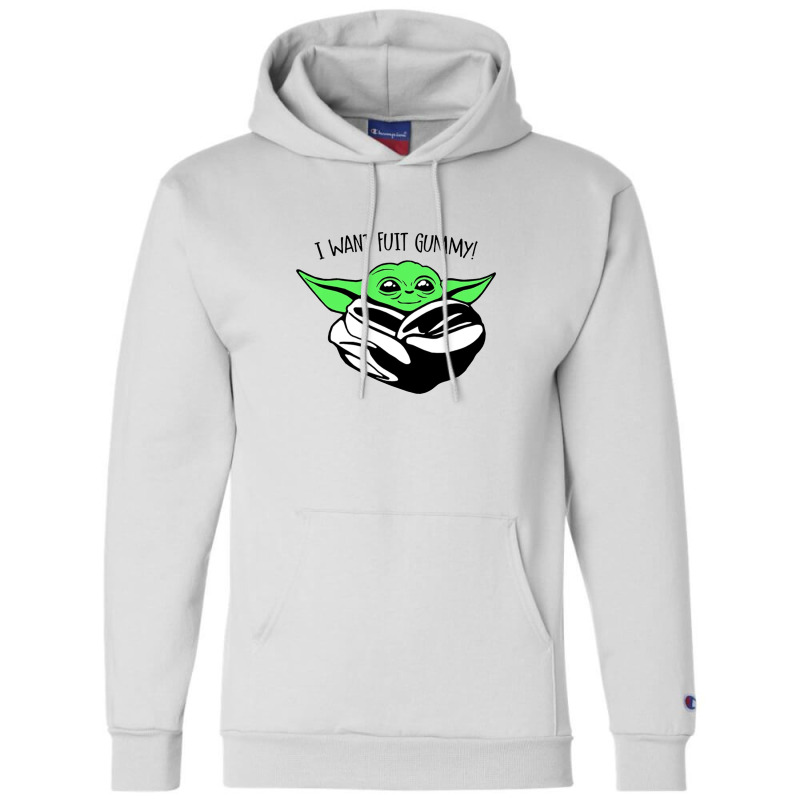 Fuit Gummy Baby Yoda Champion Hoodie 