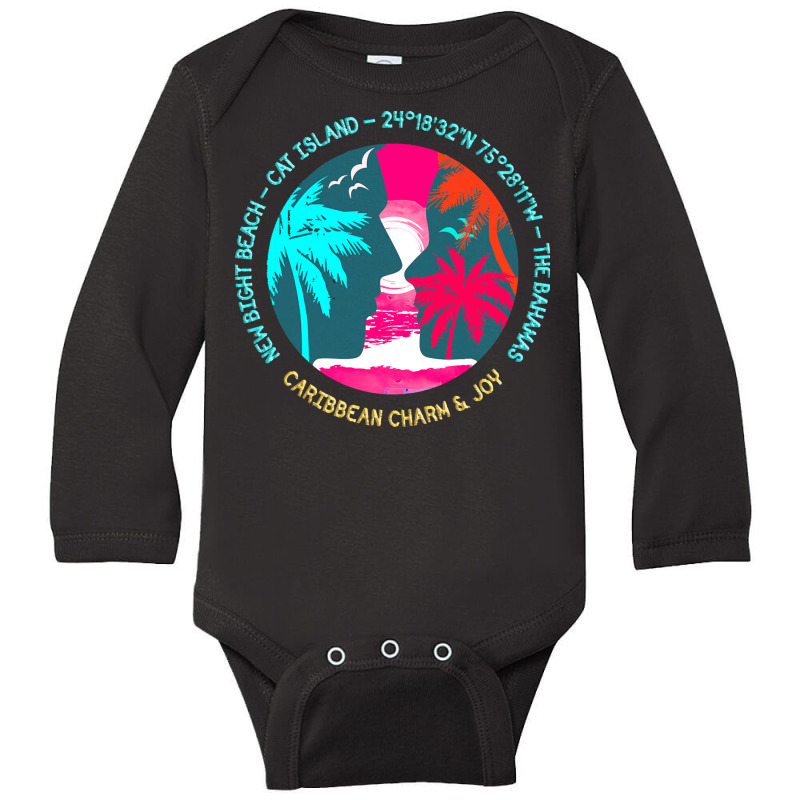 New Bight Beach T  Shirt New Bight Beach, Cat Island, The Bahamas T  S Long Sleeve Baby Bodysuit by shanie31601 | Artistshot