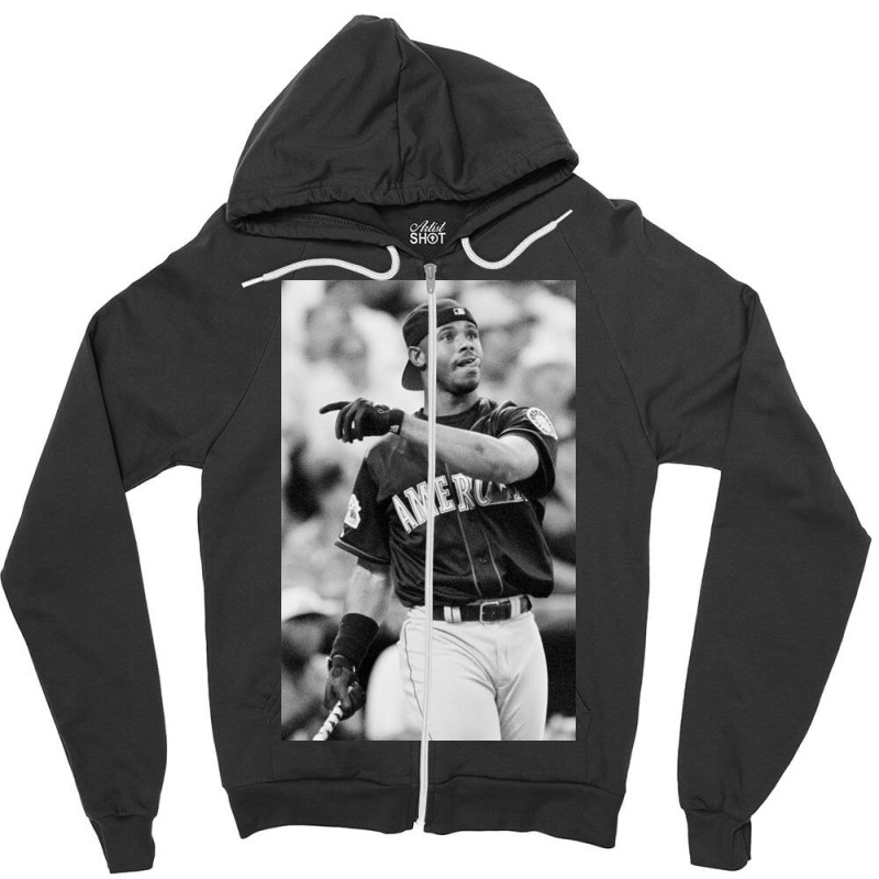Custom Ken Griffey Jr Zipper Hoodie By Estgood Artistshot