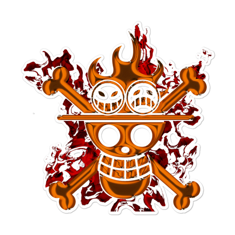 Custom Ace On Fire Sticker By Prescoot - Artistshot