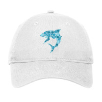 Blue Polka Dot Shark International Dot Day T Shirt Adjustable Cap | Artistshot