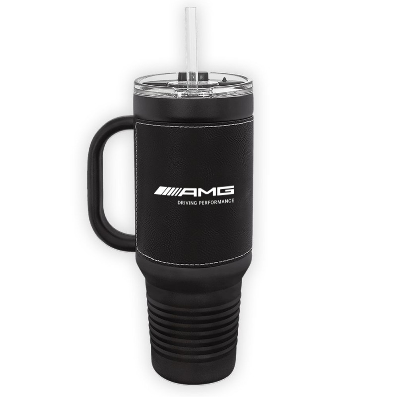 Amg-white Leatherette 40 Oz Tumbler By Bquang90 - Artistshot